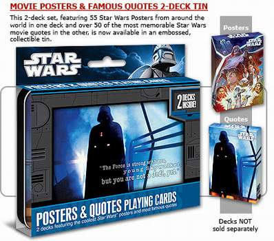 Posters & Famous Quotes 2-deck Tin